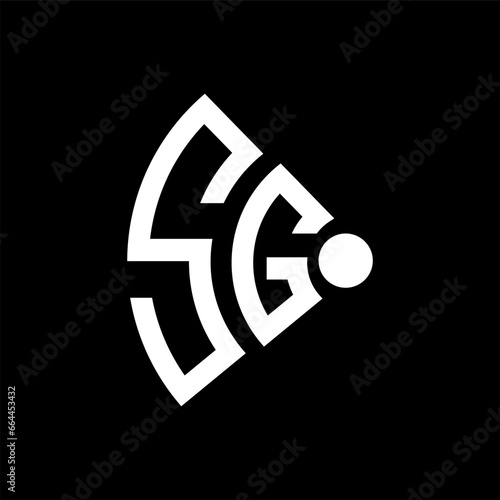 SG letter logo design.SG creative initial SG letter logo design. SG creative initials letter logo concept.
