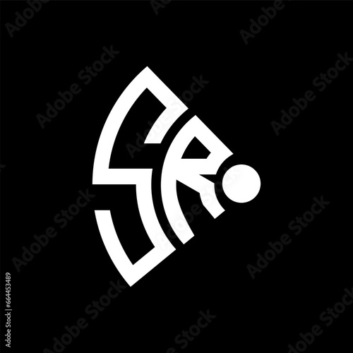 SR letter logo design.SR creative initial SR letter logo design. SR creative initials letter logo concept.
