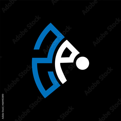 ZP letter logo design.ZP creative initial ZP letter logo design. ZP creative initials letter logo concept.
