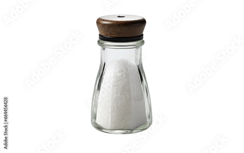 Stylish Tabletop Salt Shaker on Transparent Background