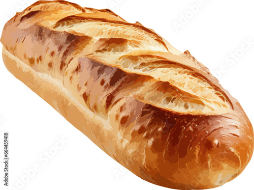 French loaf bread clip art