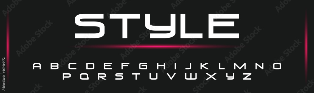 STYLE Luxury Minimal style alphabet fonts . Modern abstract vector typeface letters. Tech lines font typography logo design STYLE Luxury Minimal style alphabet fonts . Modern abstract vector typeface letters. Tech lines font typography logo design
