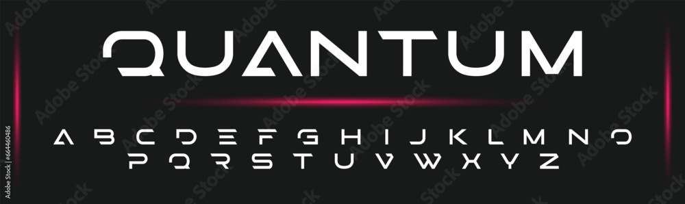 QUANTUM Luxury Minimal style alphabet fonts . Modern abstract vector typeface letters. Tech lines font typography logo design QUANTUM Luxury Minimal style alphabet fonts . Modern abstract vector typeface letters. Tech lines font typography logo design