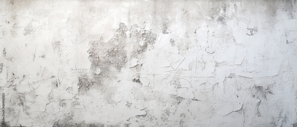 Fototapeta premium White textured background with silver shimmer. Grunge, abstract concrete background. Decorative stucco, painting. Generative ai.