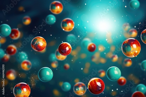 Colorful spheres floating in space. Abstract background El Gordo (Spain) : The Spanish Christmas Lottery, known for its massive jackpot prizes on December 22nd.