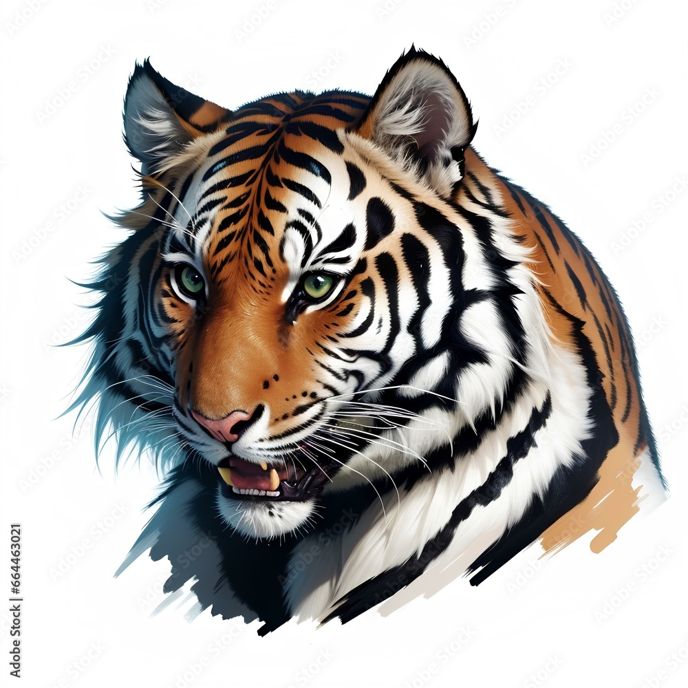 head of tiger head of tiger