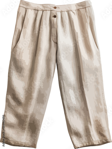 Linen pants clip art