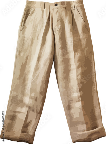 Linen pants clip art