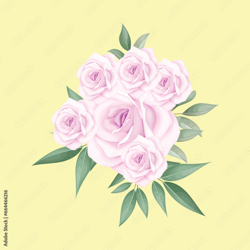 Flowers frame on white wooden background