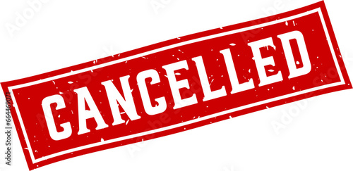 Cancelled rubber stamp vector png