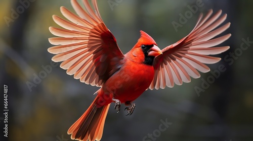 Northern Cardinal coming in for a landing. © MSTASMA