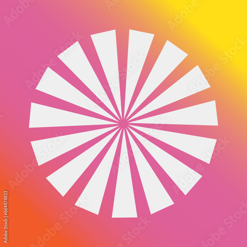 sunburst icon with gradient background