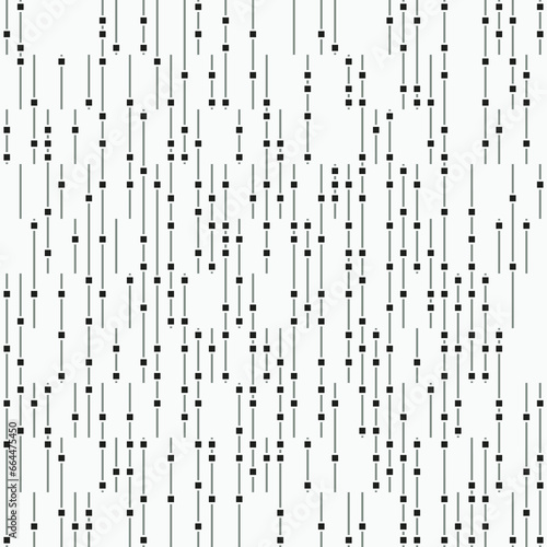 Monochrome Glitch Effect Textured Pattern