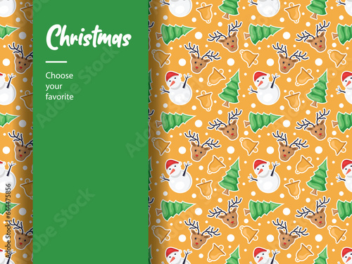 merry christmas 2024 new year cartoon icon element background pattern december winter ornament art