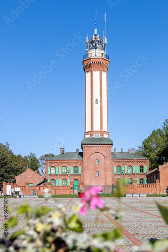 Obraz na płótnie Leuchtturm in Polen Niecxorze w salonie