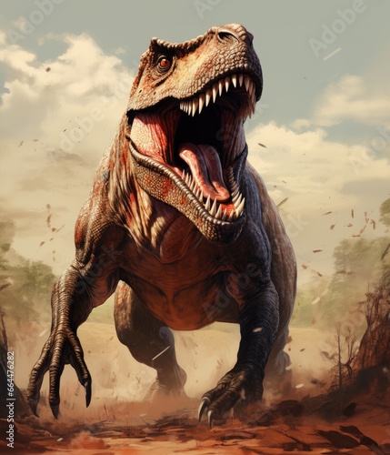 Tyrannosaurus rex prehistoric predator © misu