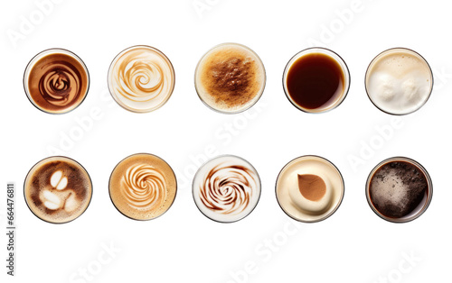 Premium Gourmet Coffee Collection on isolated background