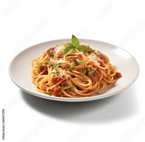 Italian spaghetti with tomato sauce