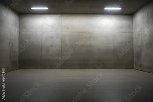 empty room with wall  - generative ai © Lukasz Czajkowski