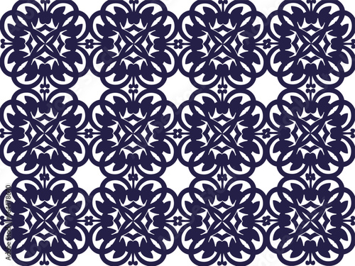 Vector seamless decorative geometric shapes pattern background 