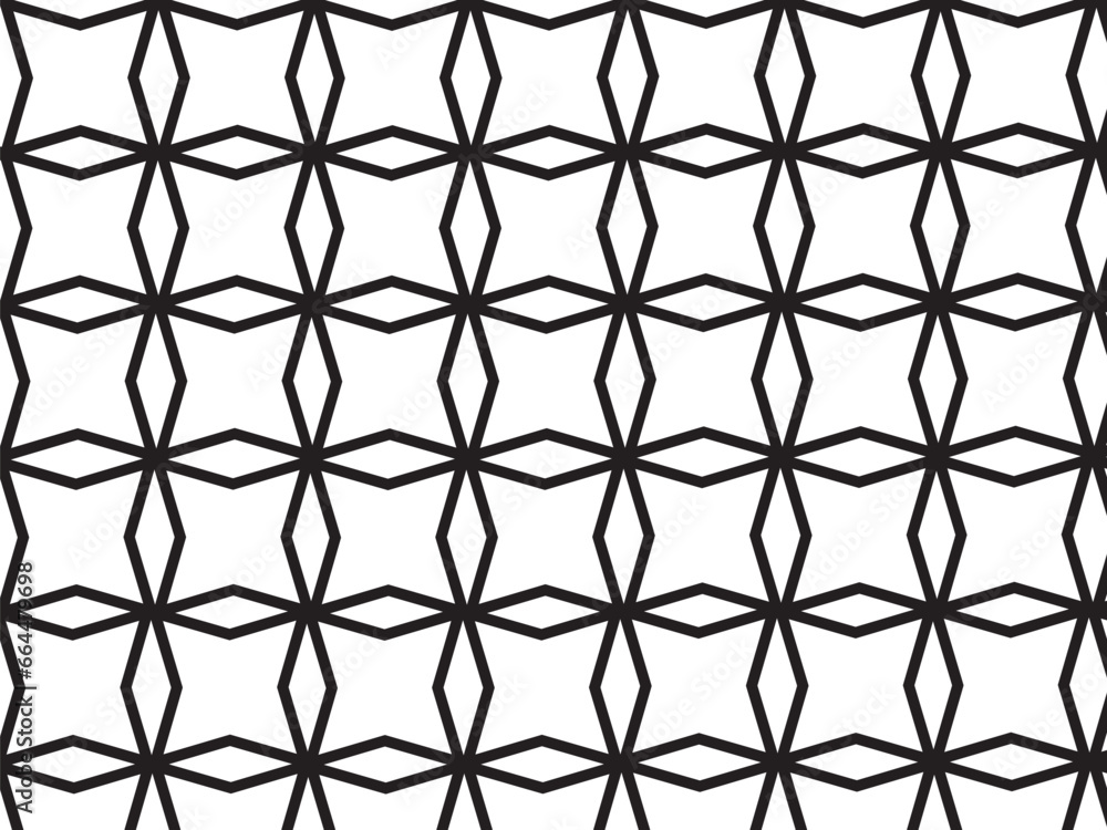 Vector seamless decorative geometric shapes pattern background Vector seamless decorative geometric shapes pattern background
