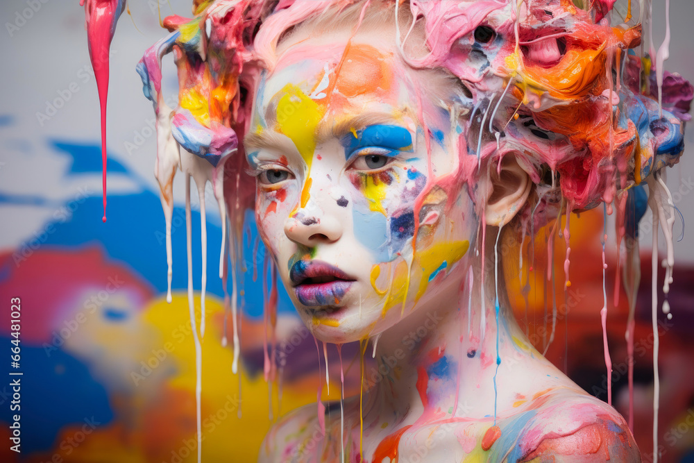 Intensely Colorful Glamour: Hyperrealistic Charm