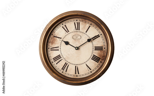 Antique Charm Vintage Wall Clock Transparent PNG
