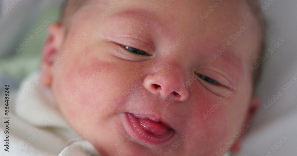 Closeup of infant newborn baby Closeup of infant newborn baby