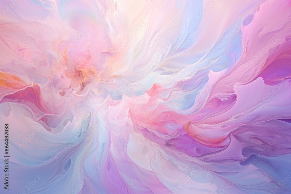 Swirling vortex of pastel hues and liquid textures.