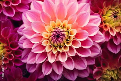  Dahlia flower background. © MDBaki