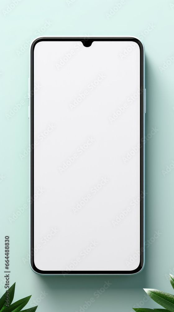 Mockup of a blank smartphone screen. Template for mobile application design with copy space. Mockup of a blank smartphone screen. Template for mobile application design with copy space.