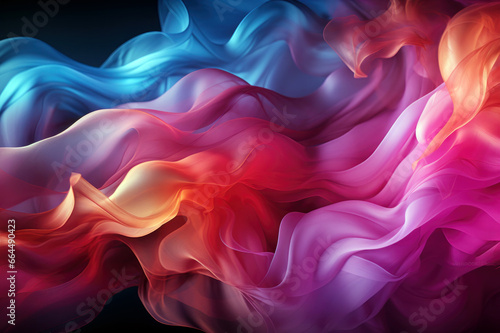 Abstract Colored Background Smoke Generative AI