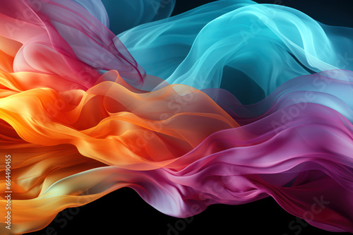 Abstract Colored Background Smoke Generative AI