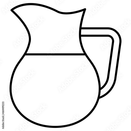 illustration of a jug glassware