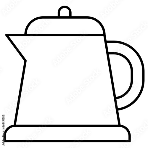 electric teapot kitchenware icon