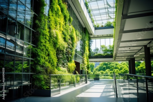 Office building with green environment.