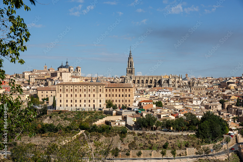 Distant view to the old city of Toledo