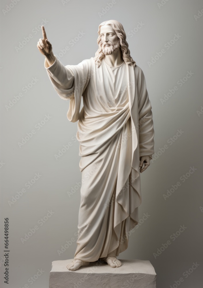Monument, ceramic statue of Jesus Christ