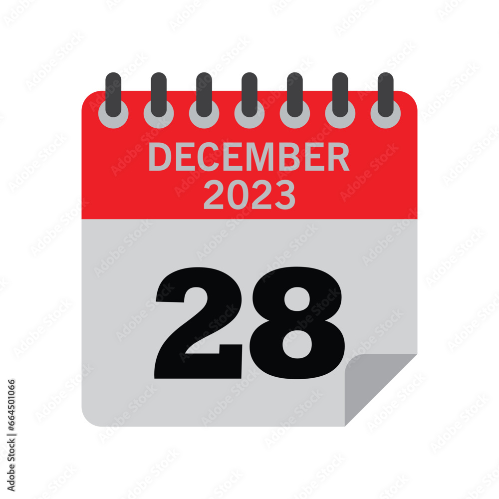 December Calender number December Calender number