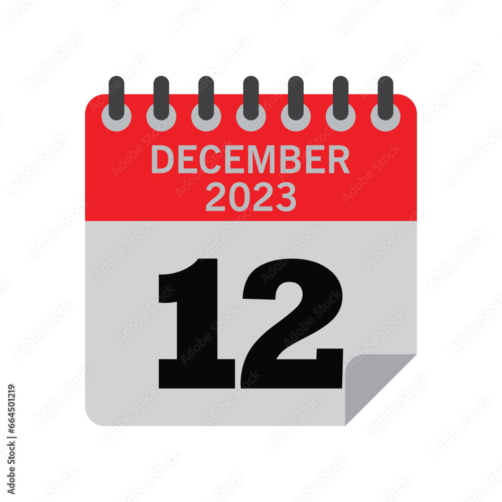 December Calender number December Calender number