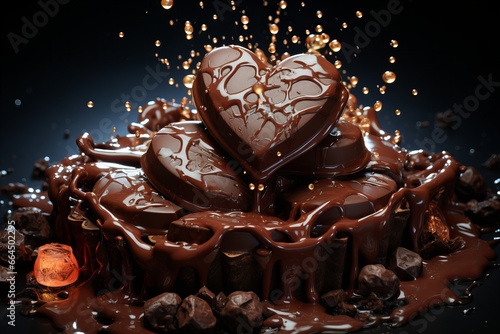 Indulgence meets emotion in a chocolate lover's dream photo