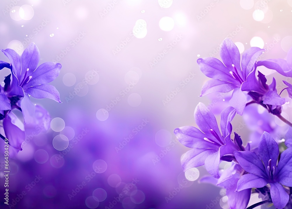 Abstract spring background with purple flowers. Abstract spring background with purple flowers.