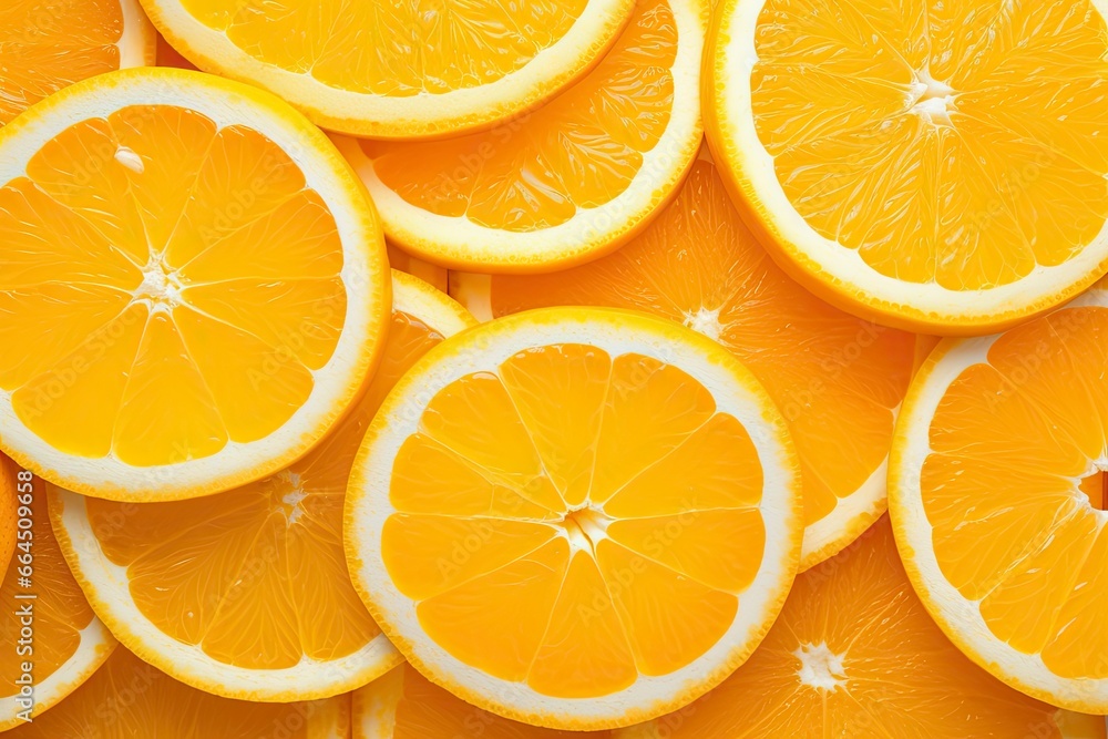 Orange fruit slices citrus arrangement full frame background. Orange fruit slices citrus arrangement full frame background.