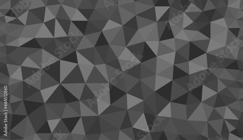 Seamless polygonal background image in black tones.