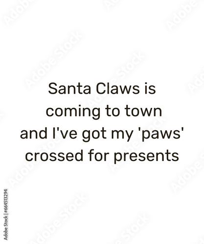 christmas funny cats saying Santa paws quotes xmas pet prints