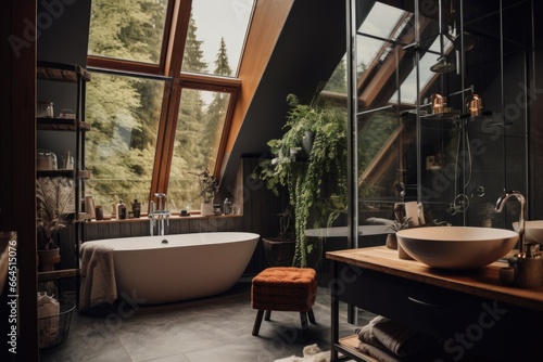 Sleek Urban Oasis: Modern Apartment Bathroom