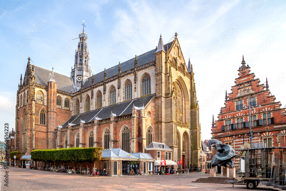 Fototapeta premium St. Bravo Kirche, Haarlem, Niederlande 