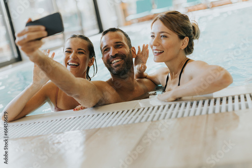 Young people relaxing in th...