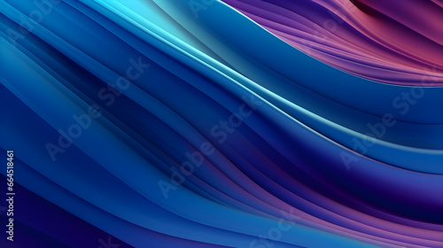 Abstract blue and pink wave background. Colorful waving folds in neon color palette.