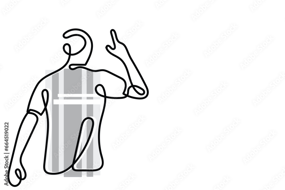 Continuous line art vector of a football player. Football championship. Victory in Soccer series. isolated concept art vectors. Single line art. Continuous line art vector of a football player. Football championship. Victory in Soccer series. isolated concept art vectors. Single line art.